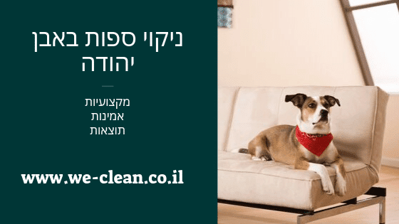 ניקוי ספות באבן יהודה - WeClean