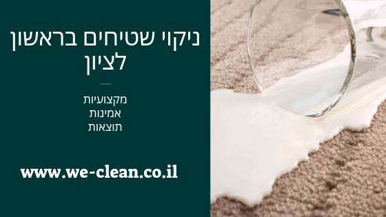 ניקוי שטיחים בראשון לציון - WeClean