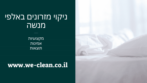 ניקוי מזרונים באלפי מנשה - WeClean